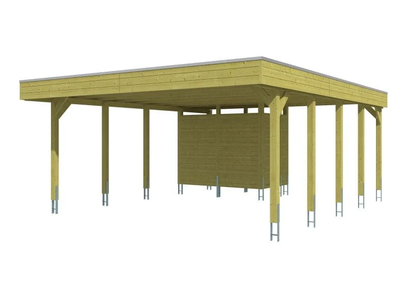 Skan Holz Carport Friesland Set 4 557 x 708 cm - Image 2