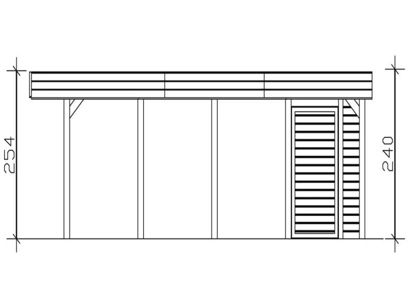 Skan Holz Carport Friesland Set 4 557 x 708 cm - Image 5