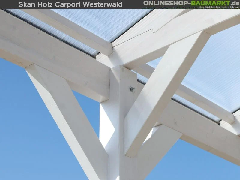 Skan Holz Carport Odenwald 428 x 541 cm Leimholz - Image 6