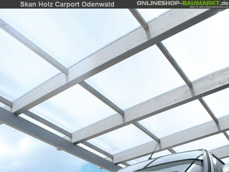 Skan Holz Carport Odenwald 640 x 541 cm Leimholz - Image 5