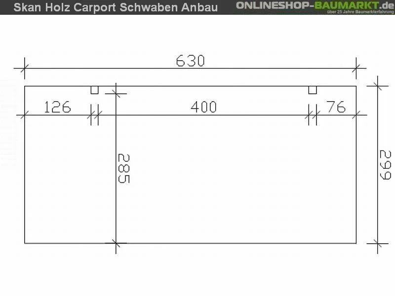Skan Holz Carport Schwaben Stellplatzerweiterung Leimholz - Image 3