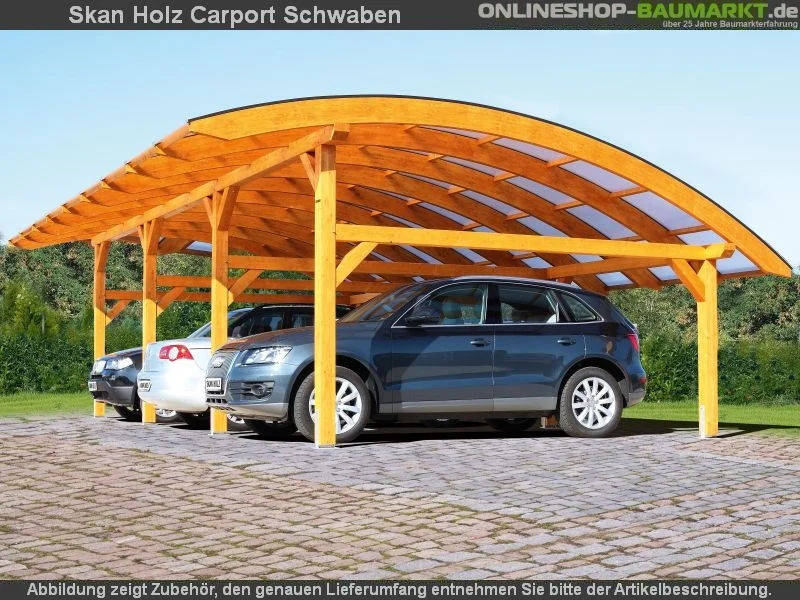 Skan Holz Carport Schwaben Stellplatzerweiterung Leimholz - Image 4