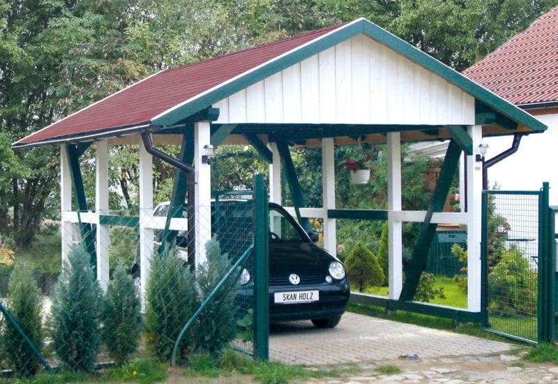 Skan Holz Carport Schwarzwald 424 x 600 cm - Image 2