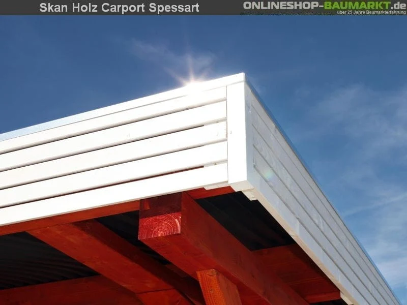 Skan Holz Carport Spessart 611 x 846 cm Leimholz - Image 5