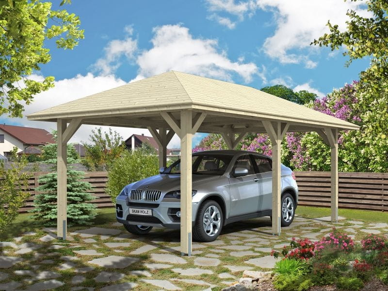 Skan Holz Carport Taunus 12 Gr. 1 natur