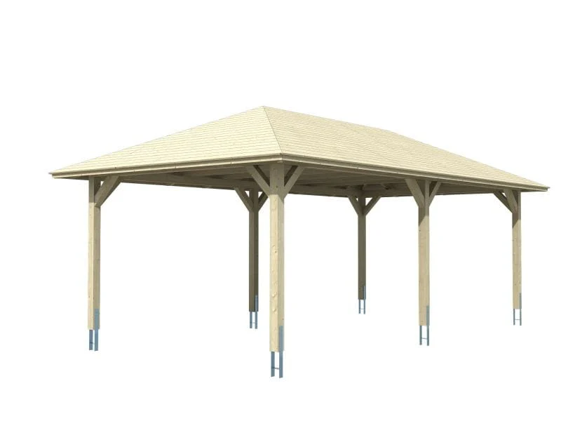 Skan Holz Carport Taunus 12 Gr. 2 natur - Image 2