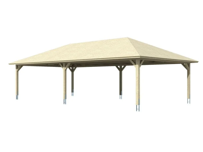 Skan Holz Carport Taunus 14 Gr. 4 natur - Image 2