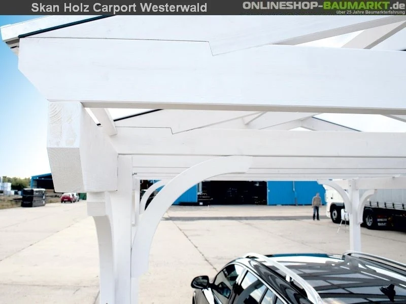 Skan Holz Carport Westerwald 570 x 648 cm Leimholz - Image 7