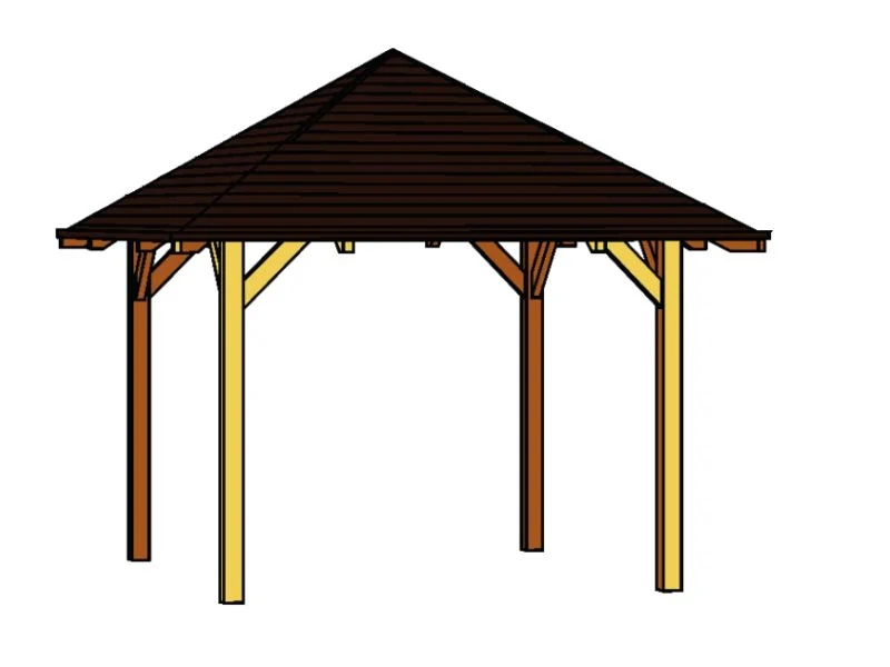 Skan Holz Pavillon Cannes Größe 1 in eiche hell - Image 5