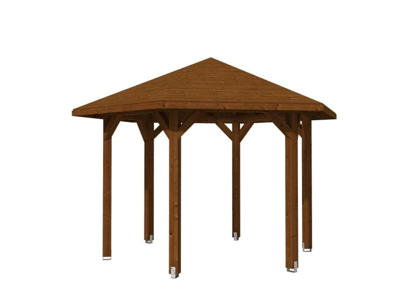 Skan Holz Pavillon Nancy Größe 2 in nussbaum - Image 4