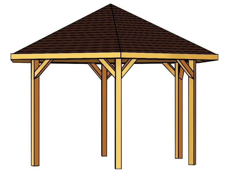 Skan Holz Pavillon Nancy Größe 3 in eiche hell - Image 3