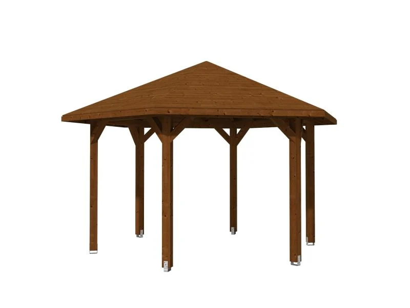 Skan Holz Pavillon Nancy Größe 3 in nussbaum - Image 4