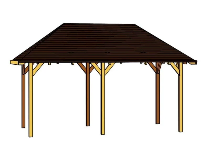 Skan Holz Pavillon Orleans Größe 1 in nussbaum - Image 3