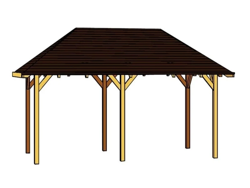 Skan Holz Pavillon Orleans Größe 1 in schiefergrau - Image 3