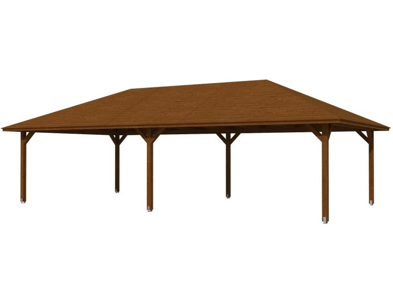 Skan Holz Pavillon Orleans Größe 4 in nussbaum - Image 6