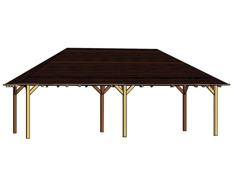 Skan Holz Pavillon Orleans Größe 4 in schiefergrau - Image 2