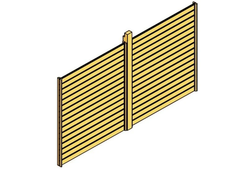 Skan Holz Rückwand für Carport 291 x 200 cm Profilschalung - Image 2