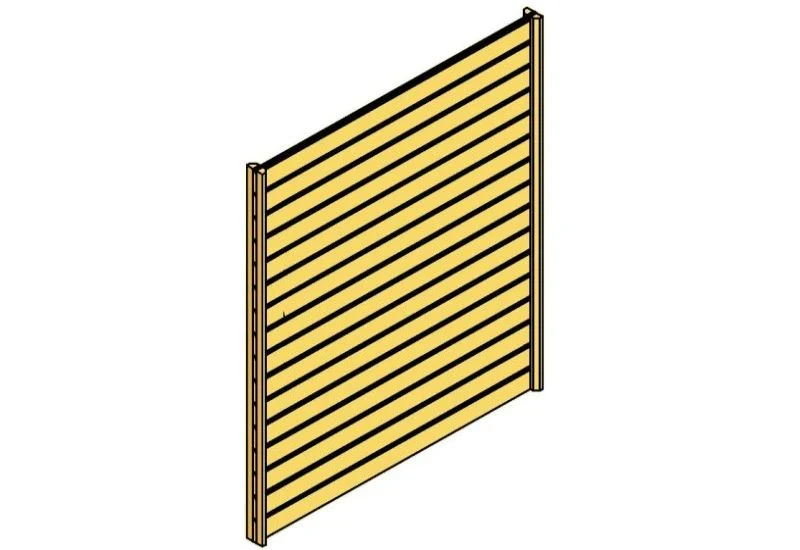 Skan Holz Seitenwand für Carport 141 x 200 cm Profilschalung - Image 2