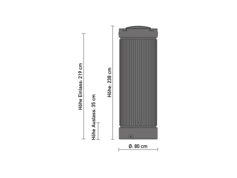 Speidel Regensäule 1000 Liter, grau - Image 3