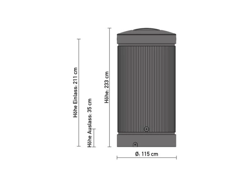 Speidel Regensäule 2000 Liter, grau - Image 3