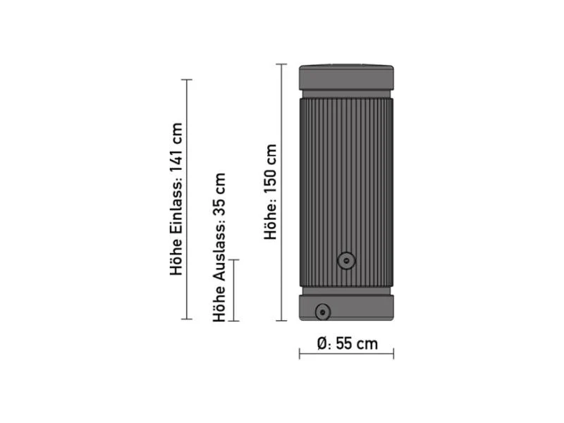 Speidel Regensäule 300 Liter, grau - Image 3