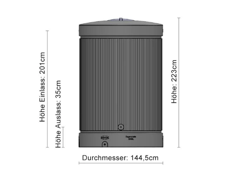 Speidel Regensäule 3000 Liter, grau - Image 2