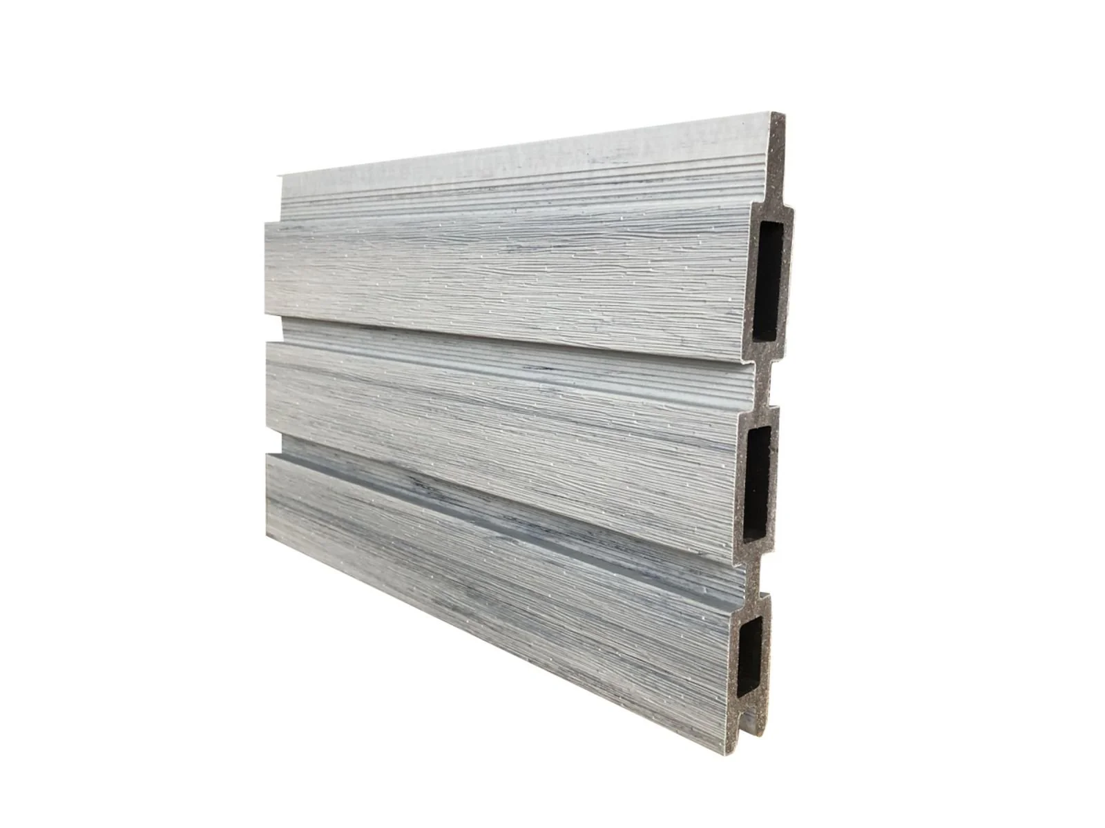 T&J WPC Zaun Holm Grundfeld (Komplettset) – Smoke White, Pfosten 240 cm - Image 2