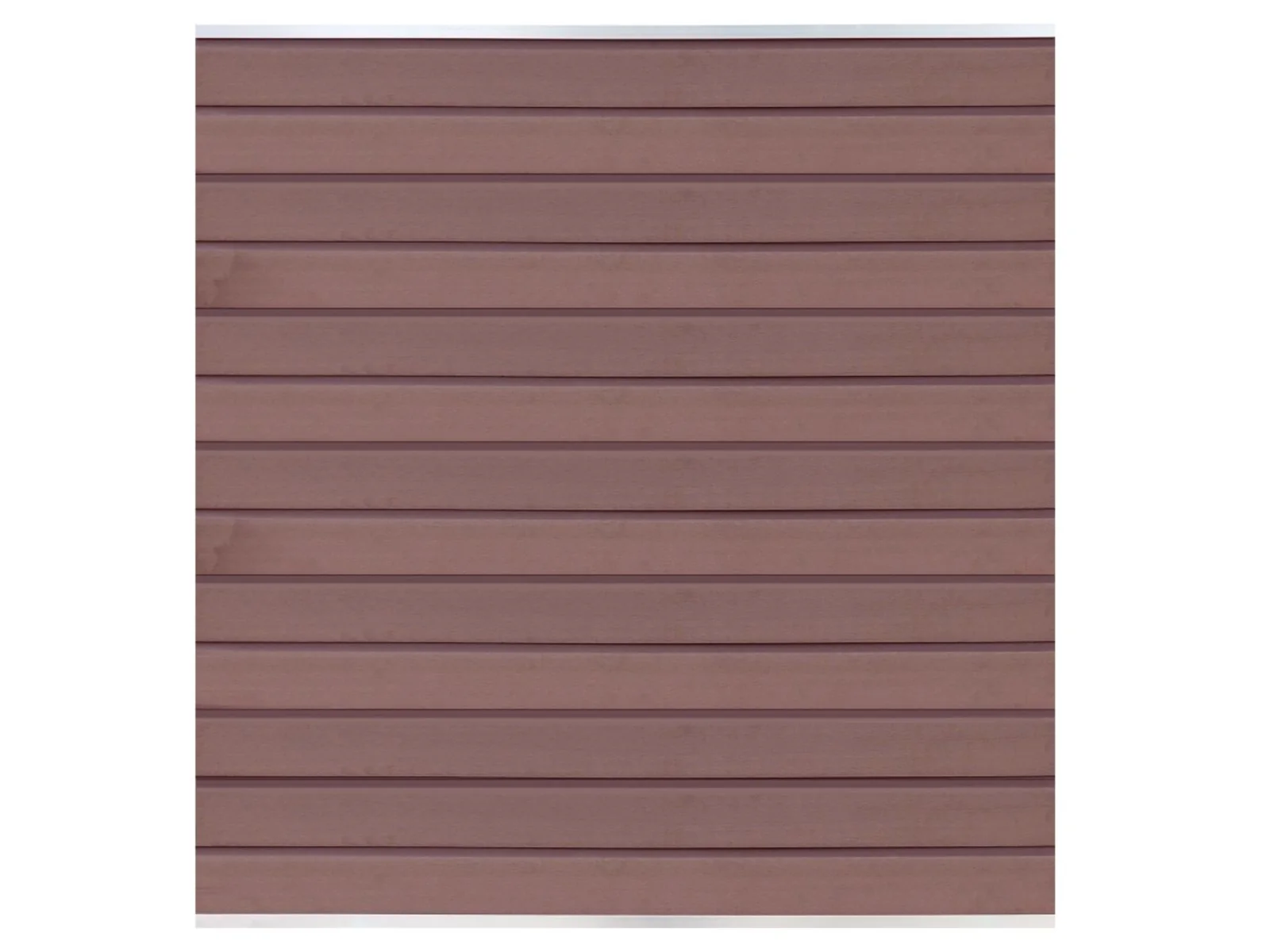 T&J WPC Zaun Wollbach Grundfeld (Komplettset) – Mokka, Pfosten 270 cm