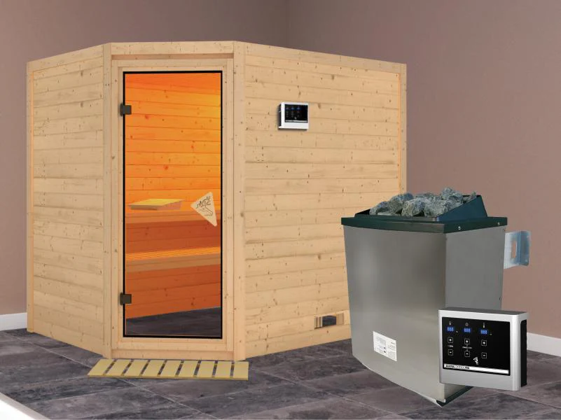 Tanami - Karibu Sauna inkl. 9-kW-Ofen - ohne Dachkranz - - Image 2