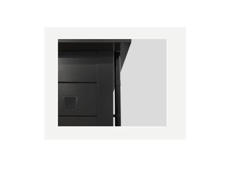 Telluria Metall-Garage Classico 3654, Granitgrau, inkl. Garagentor und Fenster - Image 3