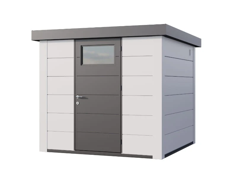 Telluria Metall-Gerätehaus Classico 2424 Komplett Weiß