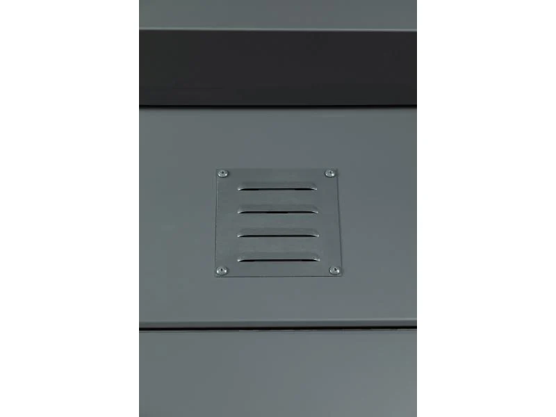 Telluria Metall-Gerätehaus Duo 3336+, Weiß - Image 4