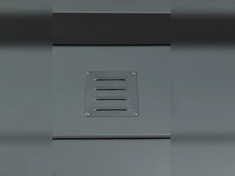 Telluria Metall-Gerätehaus Luminato 2424, Komplett Weiß, inkl. 2 bodentiefe Fenster - Image 5