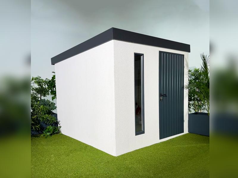 Urban One Gerätehaus Basic Typ 6, 450x256 cm, inkl. Überdachung links - Image 10