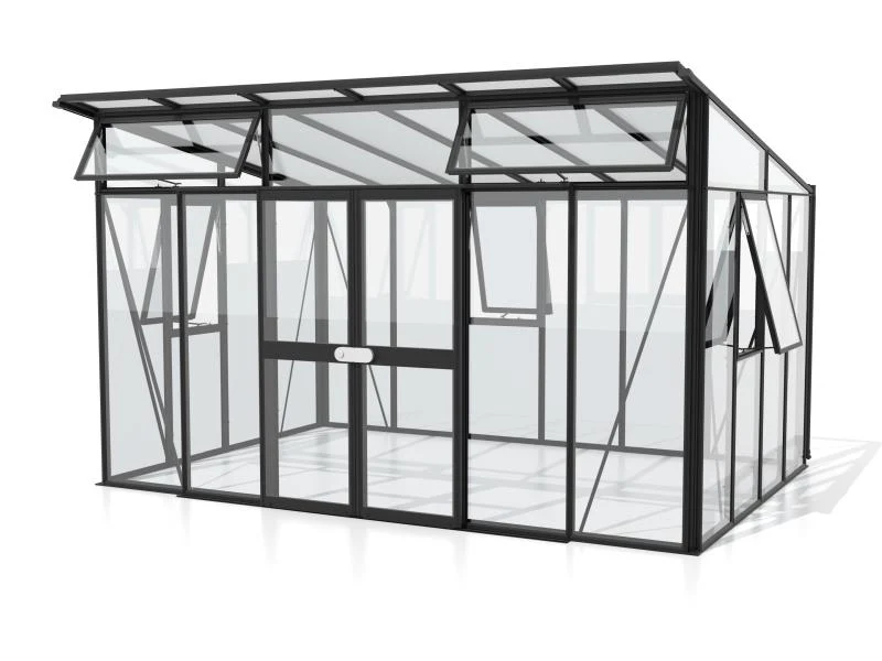 Vitavia Gewächshaus Aphrodite 11500 3 mm ESG / HKP 10 mm Schwarz - Image 2
