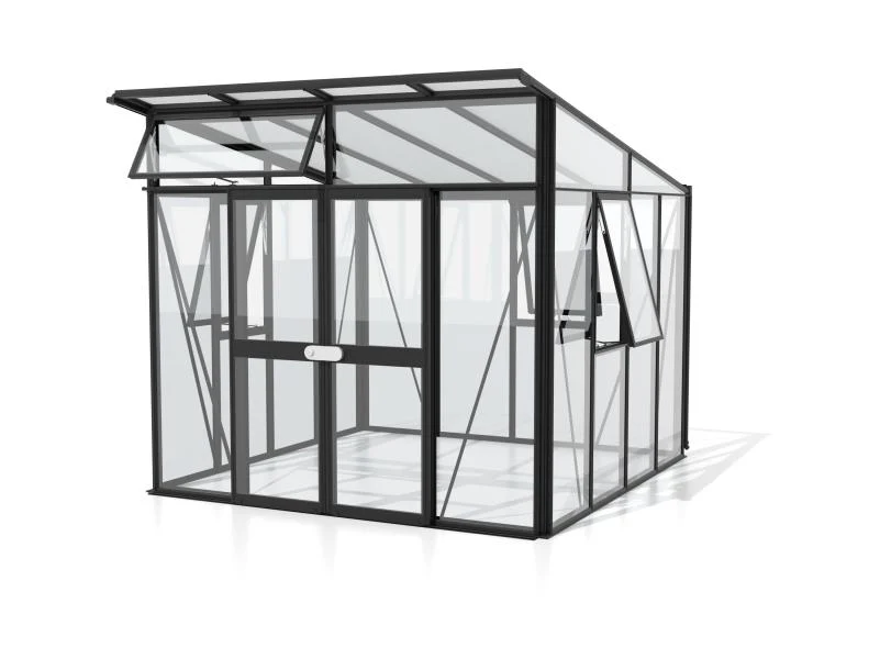 Vitavia Gewächshaus Aphrodite 7800 3 mm ESG / HKP 10 mm, Schwarz - Image 2