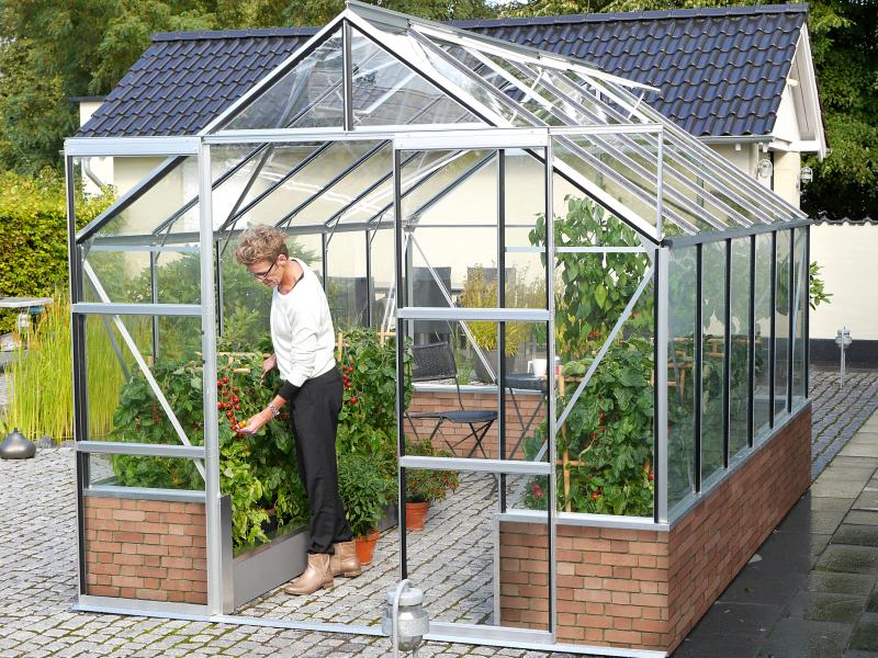 Vitavia Gewächshaus Cassandra 9900 ESG 3 mm Alu eloxiert