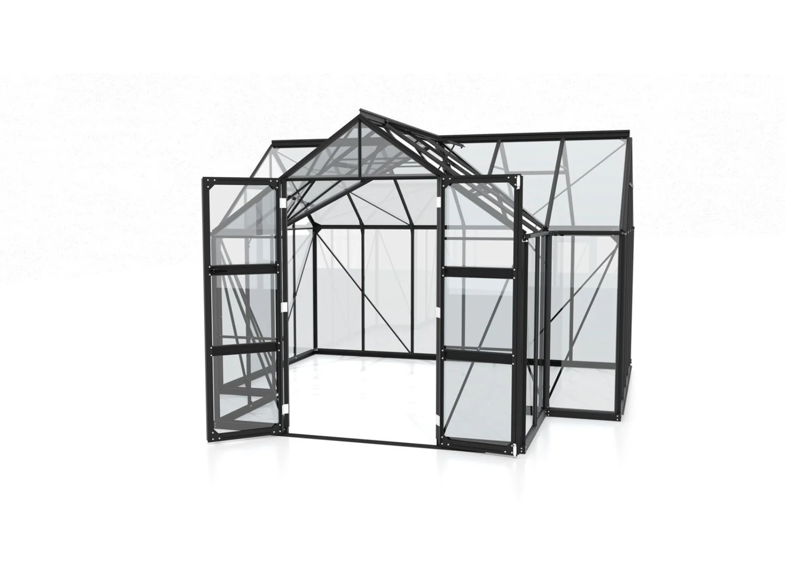 Vitavia Gewächshaus Clarus Clarus ESG 3mm, schwarz - Image 2