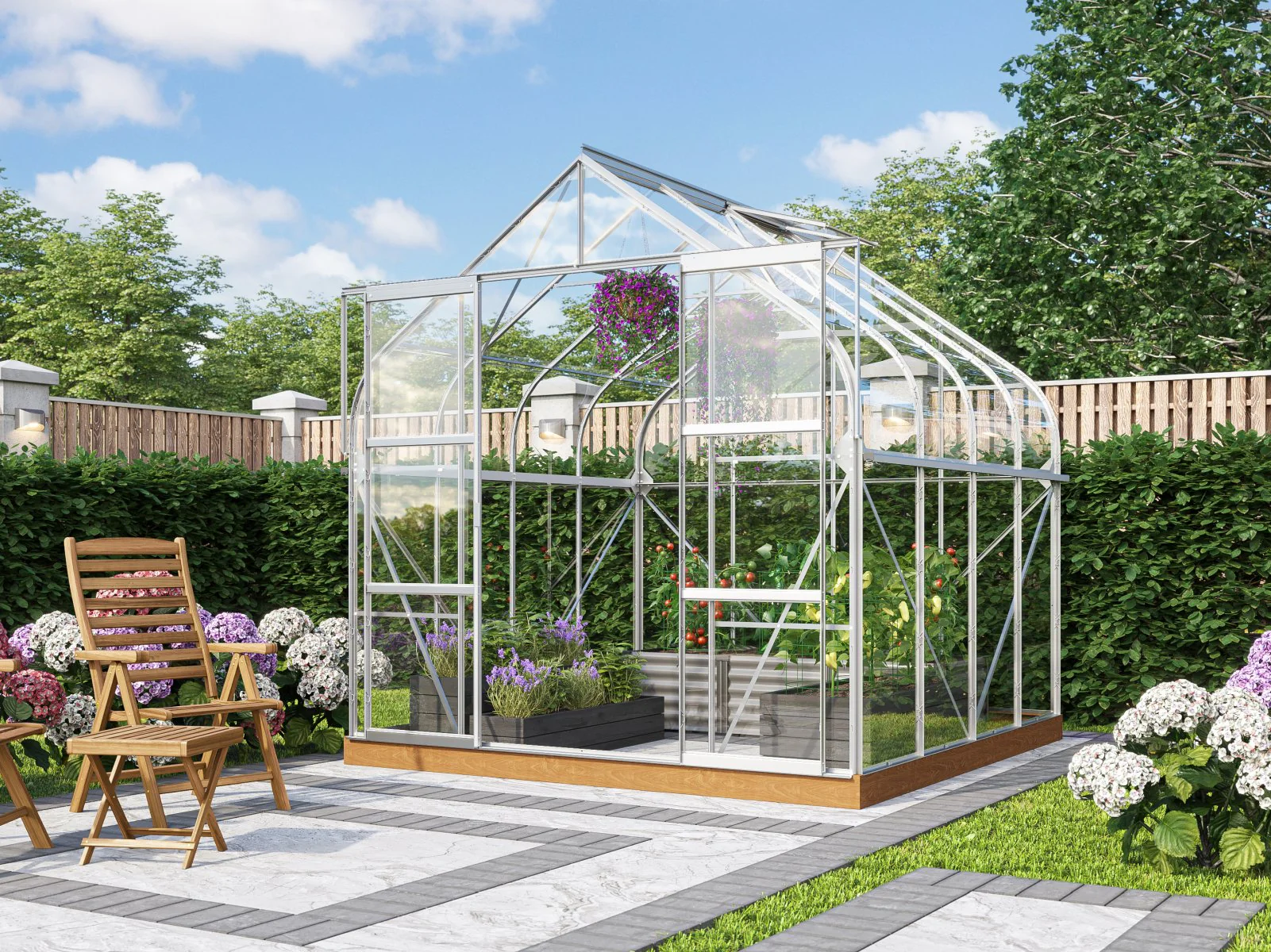 Vitavia Gewächshaus Diana 6700 ESG 3 mm Alu - Image 4
