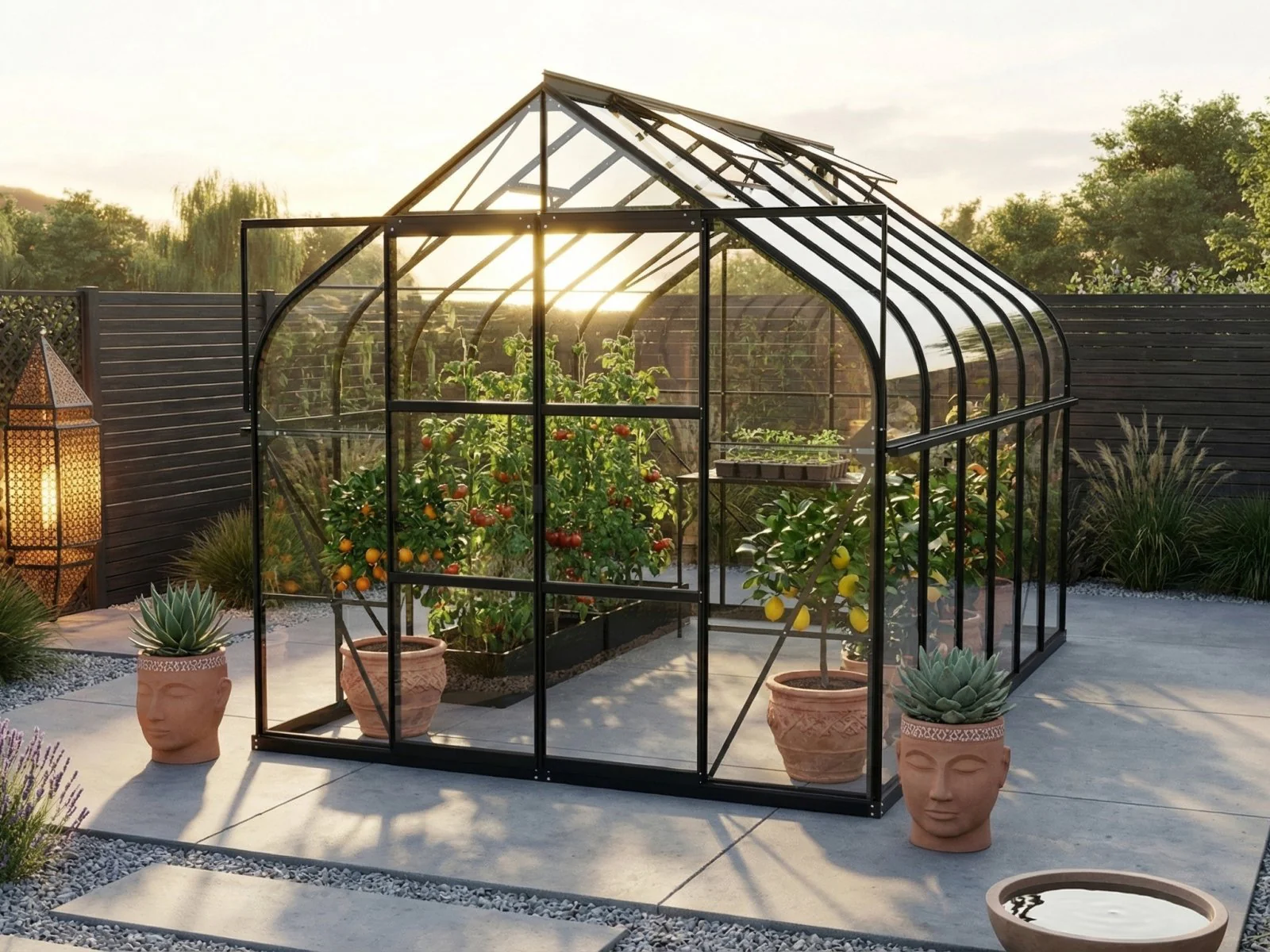 Vitavia Gewächshaus Diana 9900 ESG 3mm, schwarz - Image 5