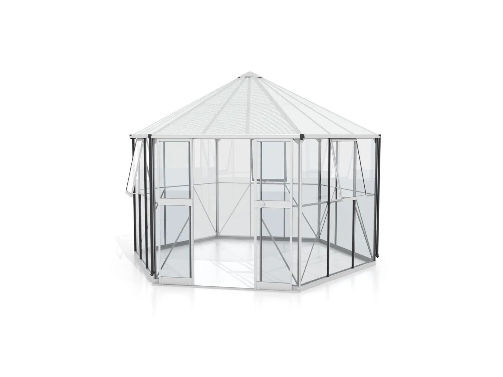 Vitavia Gewächshaus Galaxis 9000 ESG 3 mm u. HKP 6 mm smaragd - Image 3