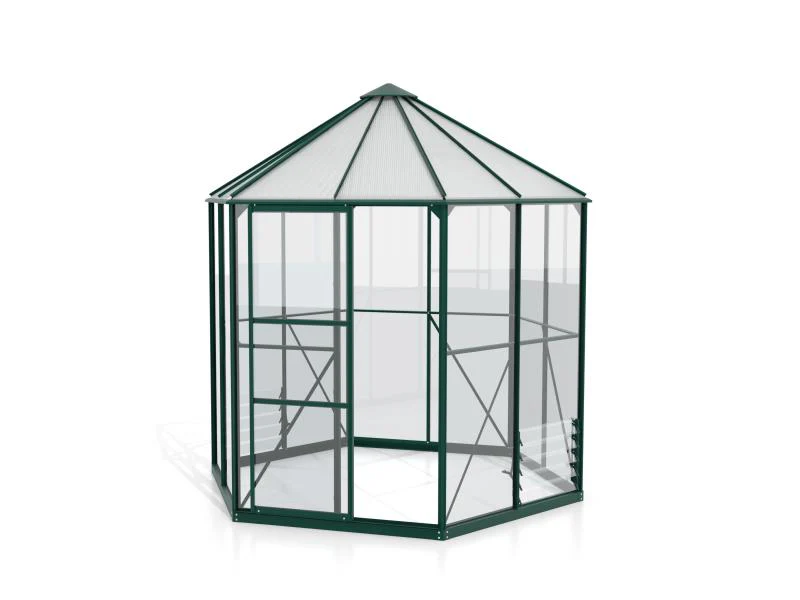 Vitavia Gewächshaus Hera 4500 ESG/HKP in smaragdgrün, inkl. Fundament - Image 2