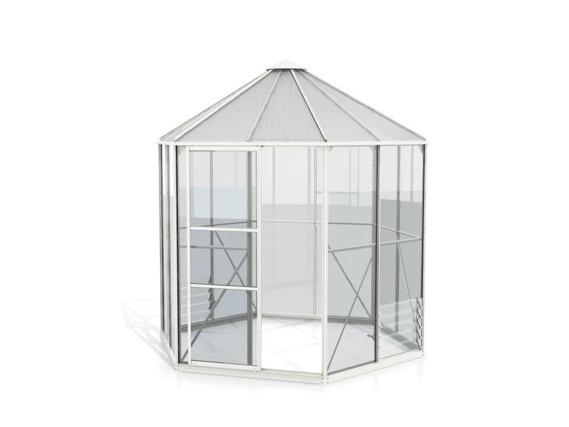Vitavia Gewächshaus Hera 4500 ESG/HKP in weiß, inkl. Fundament - Image 2