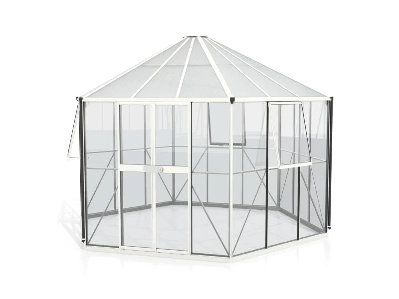 Vitavia Gewächshaus Hera 9000 ESG 3 mm u. HKP 6 mm weiß - Image 2