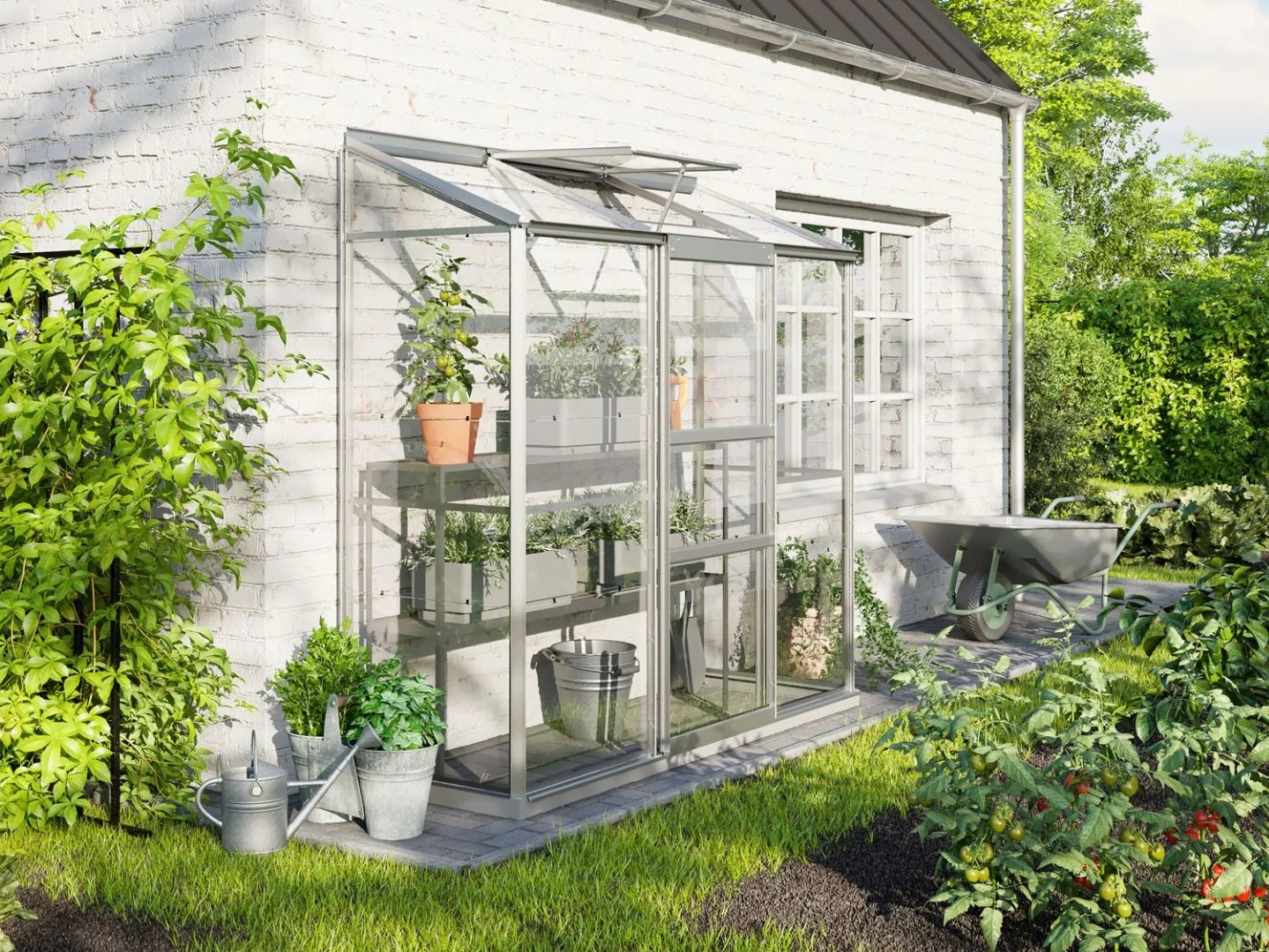 Vitavia Gewächshaus Ida 1300, 3mm ESG, Alu - Image 5