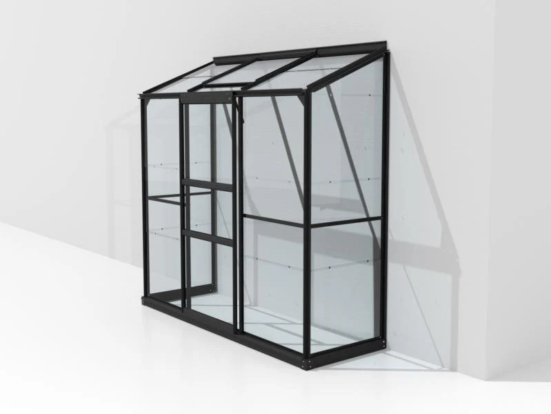 Vitavia Gewächshaus Ida 1300, 3mm ESG, Alu, Schwarz - Image 3