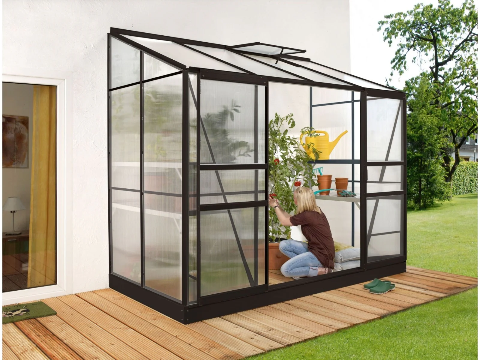 Vitavia Gewächshaus Ida 3300 HKP 4 mm, Schwarz - Image 2