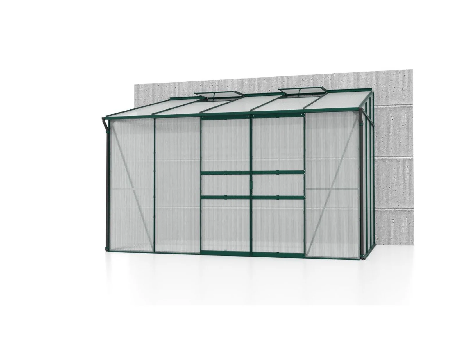 Vitavia Gewächshaus Ida 6500 HKP 6 mm dunkelgrün - Image 2