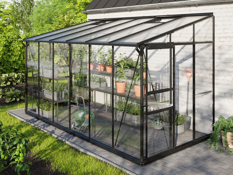 Vitavia Gewächshaus Ida 7800 ESG/HKP, Schwarz - Image 3