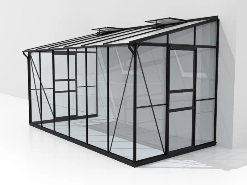 Vitavia Gewächshaus Ida 7800 ESG/HKP, Schwarz - Image 6